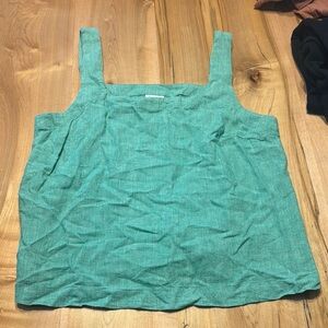 Green Sleeveless Women's Top